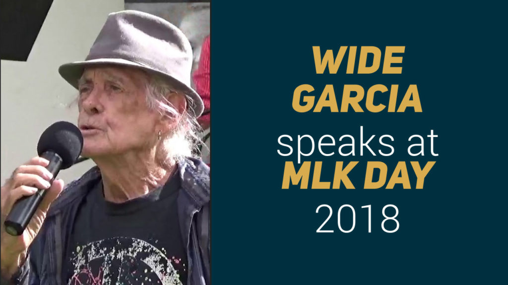 Wide Garcia from Maui live poet society speaks at MLK day 2018