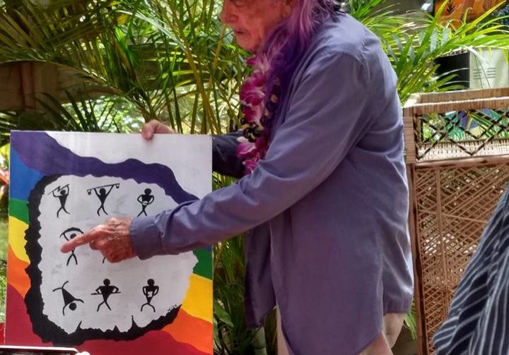 Wide shares the meaning behind his painting Nine Human Rights